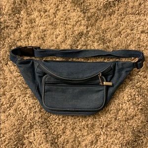 denim fanny pack